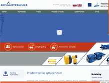 Tablet Screenshot of ahphydraulika.sk